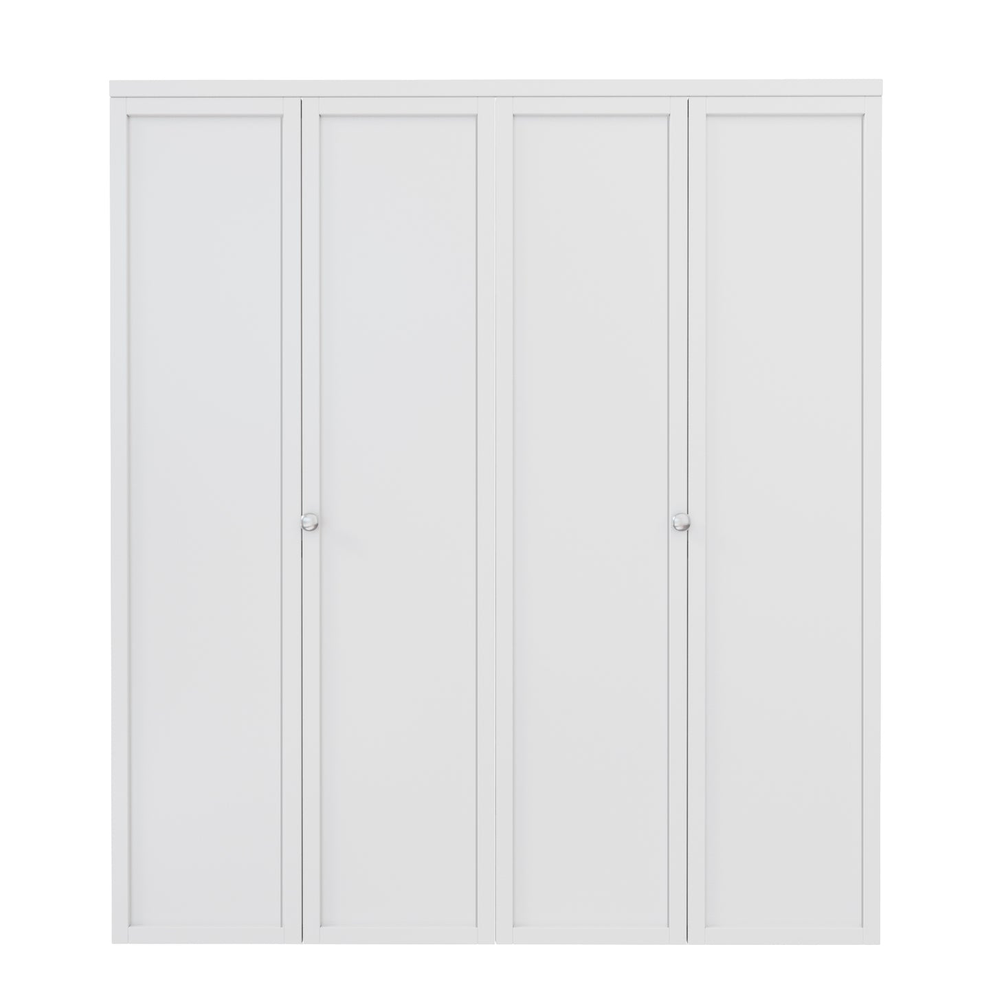 CRUTOP 1-Lite Paintable Bifold Closet Door, Solid Core Pre-Assembled Panels with Water-Resistant Triple-Layer Painting, Build Quality ( Panels&Hardware&Fascia&Knob)
