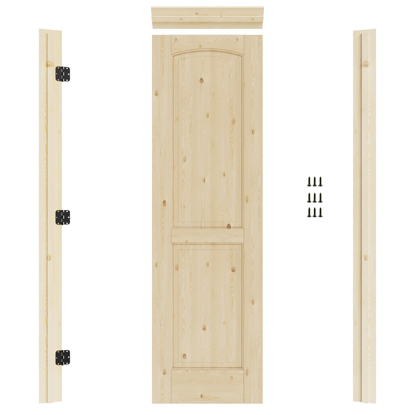 Crutop Prehung Jamb for 80" High Slab - Left Handed (Pine Wood)