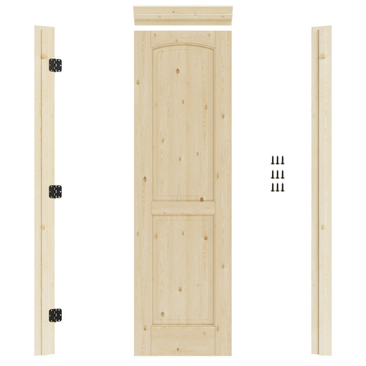 Crutop Prehung Jamb for 80" High Slab - Left Handed (Pine Wood)
