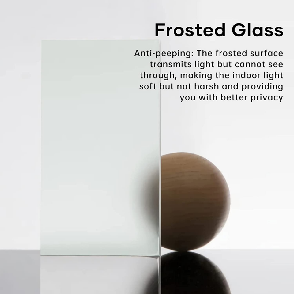 [Two Hardware Kits] Crutophome 3-Lite Forest Glass Pivot Door with Hardware Kit, Solid Core MDF Wood, Black