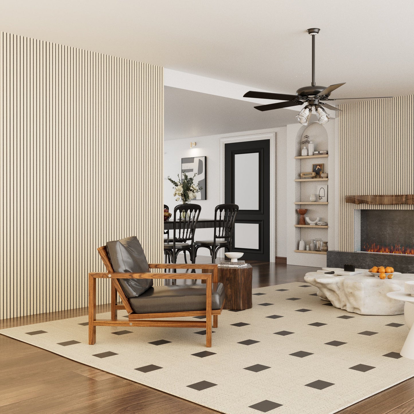 Crutophome Oak Style Square Edge MDF Decorative Acoustic Wall Panel