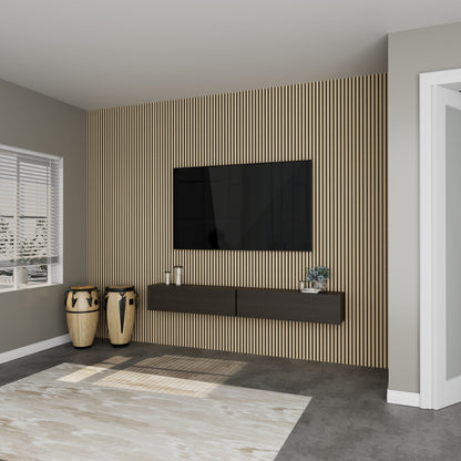 Crutophome Oak Style Square Edge MDF Decorative Acoustic Wall Panel