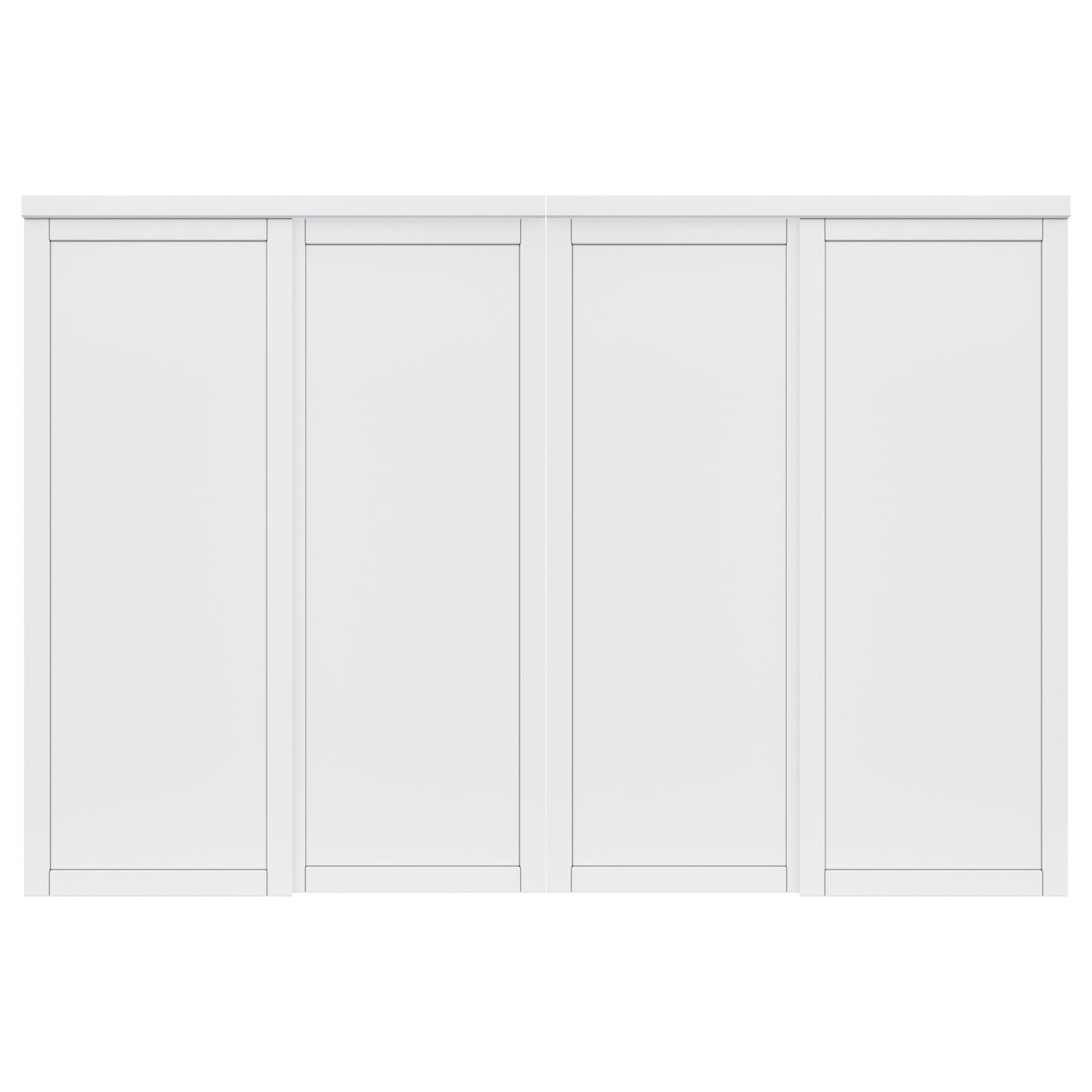 CRUTOP  Paintable Sliding Closet Door, Solid Core & Primed Water-Resistant Panels, Build Quality & Easy to Install