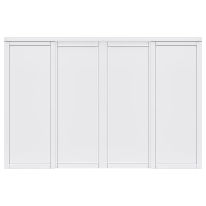 CRUTOP  Paintable Sliding Closet Door, Solid Core & Primed Water-Resistant Panels, Build Quality & Easy to Install