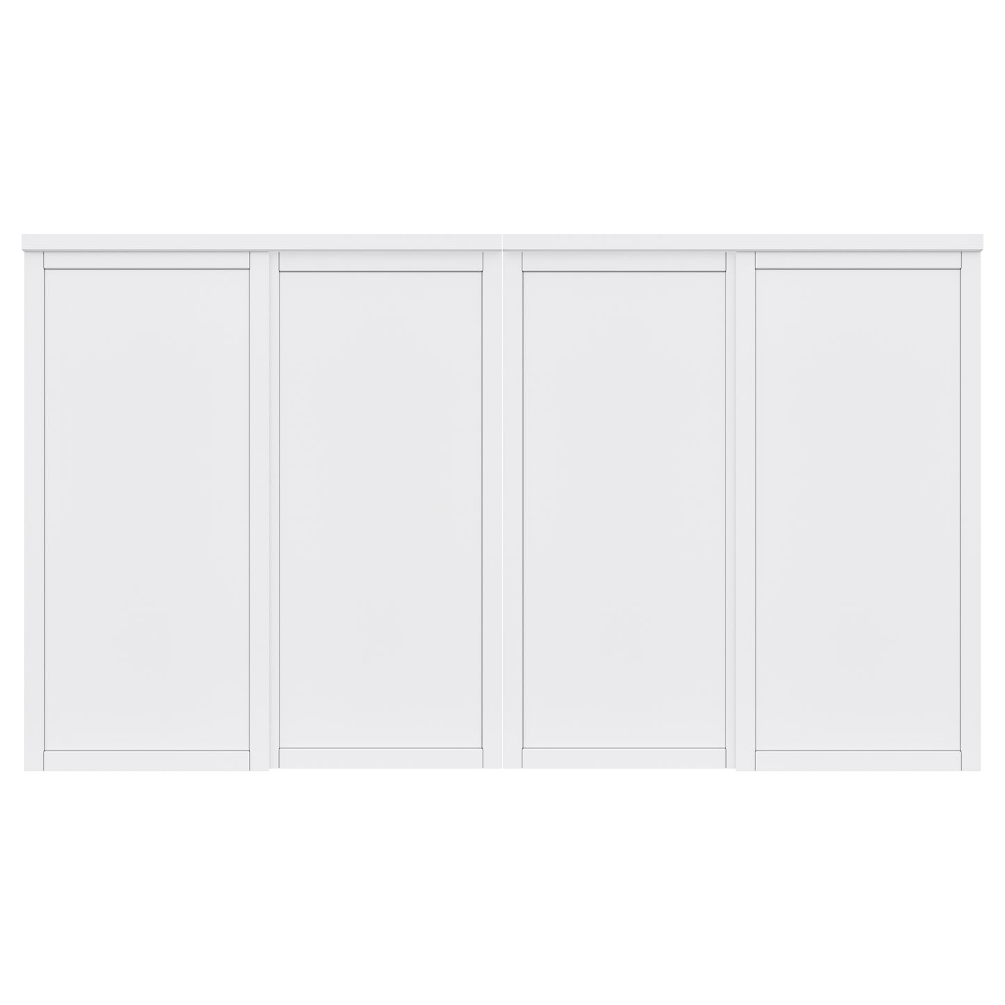 CRUTOP  Paintable Sliding Closet Door, Solid Core & Primed Water-Resistant Panels, Build Quality & Easy to Install