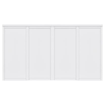 CRUTOP  Paintable Sliding Closet Door, Solid Core & Primed Water-Resistant Panels, Build Quality & Easy to Install