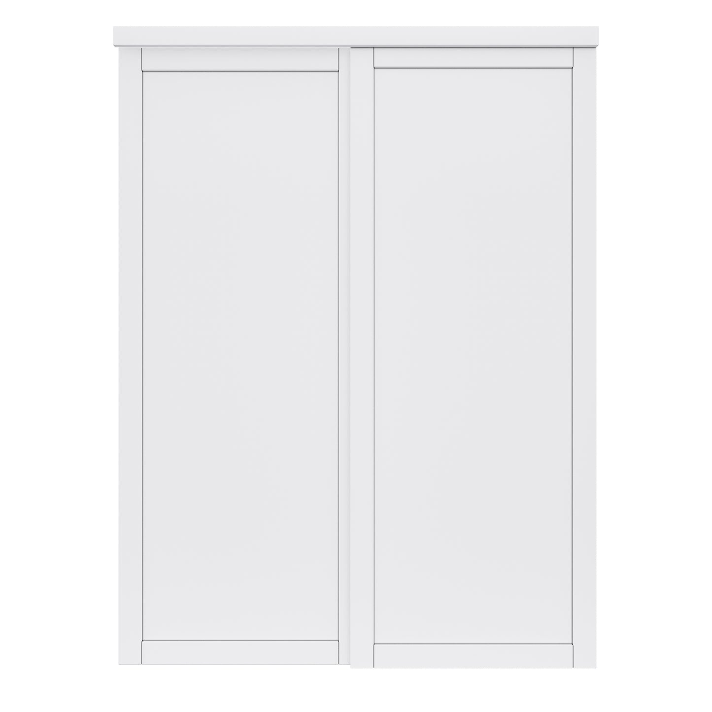 CRUTOP  Paintable Sliding Closet Door, Solid Core & Primed Water-Resistant Panels, Build Quality & Easy to Install