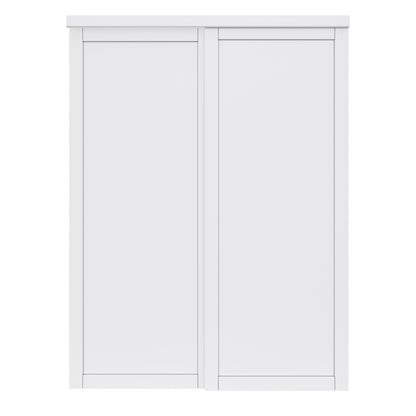 CRUTOP  Paintable Sliding Closet Door, Solid Core & Primed Water-Resistant Panels, Build Quality & Easy to Install