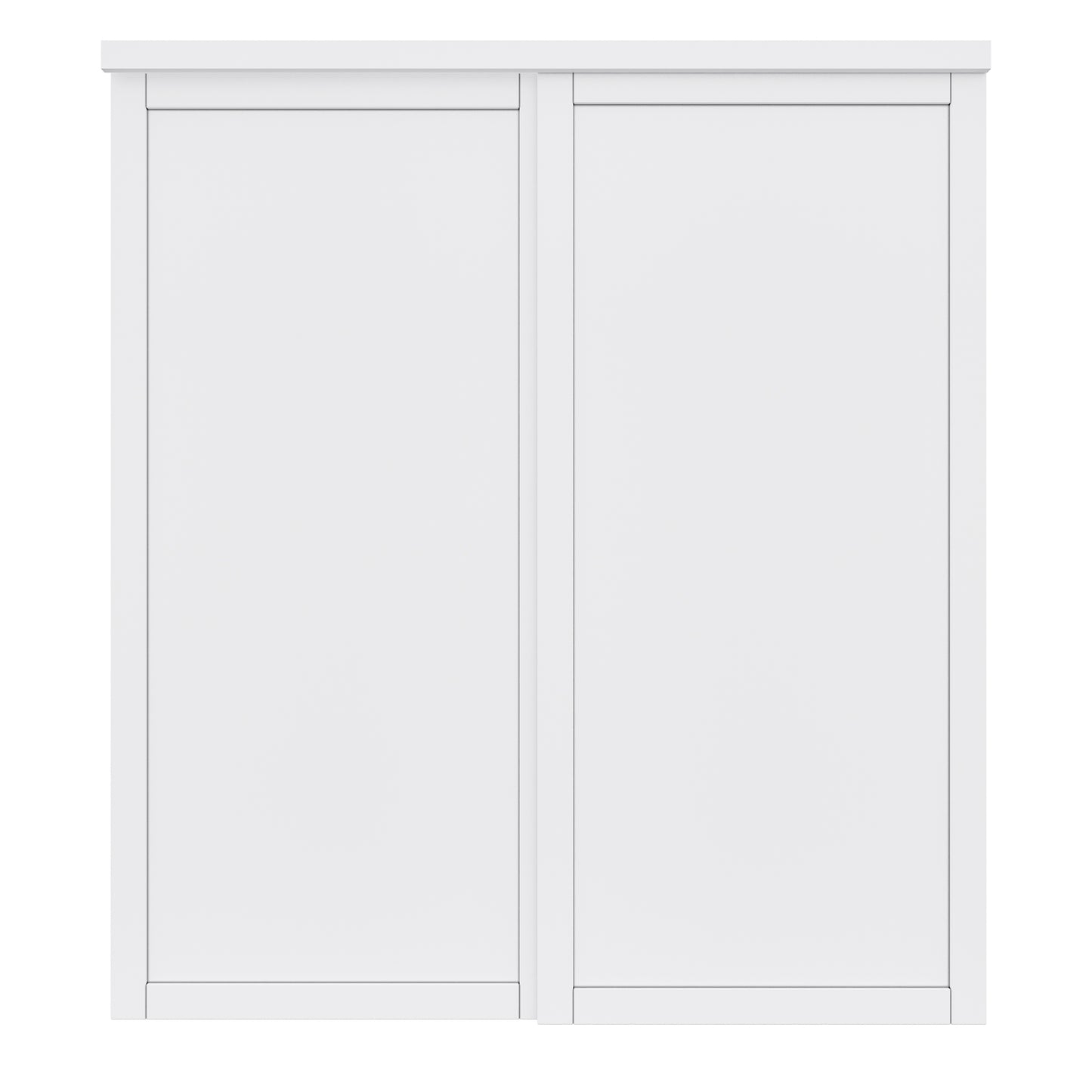 CRUTOP  Paintable Sliding Closet Door, Solid Core & Primed Water-Resistant Panels, Build Quality & Easy to Install