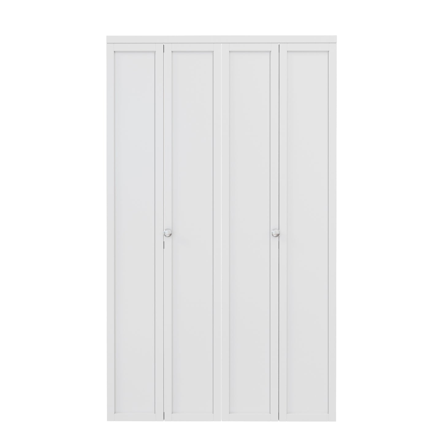 CRUTOP 1-Lite Paintable Bifold Closet Door, Solid Core Pre-Assembled Panels with Water-Resistant Triple-Layer Painting, Build Quality ( Panels&Hardware&Fascia&Knob)
