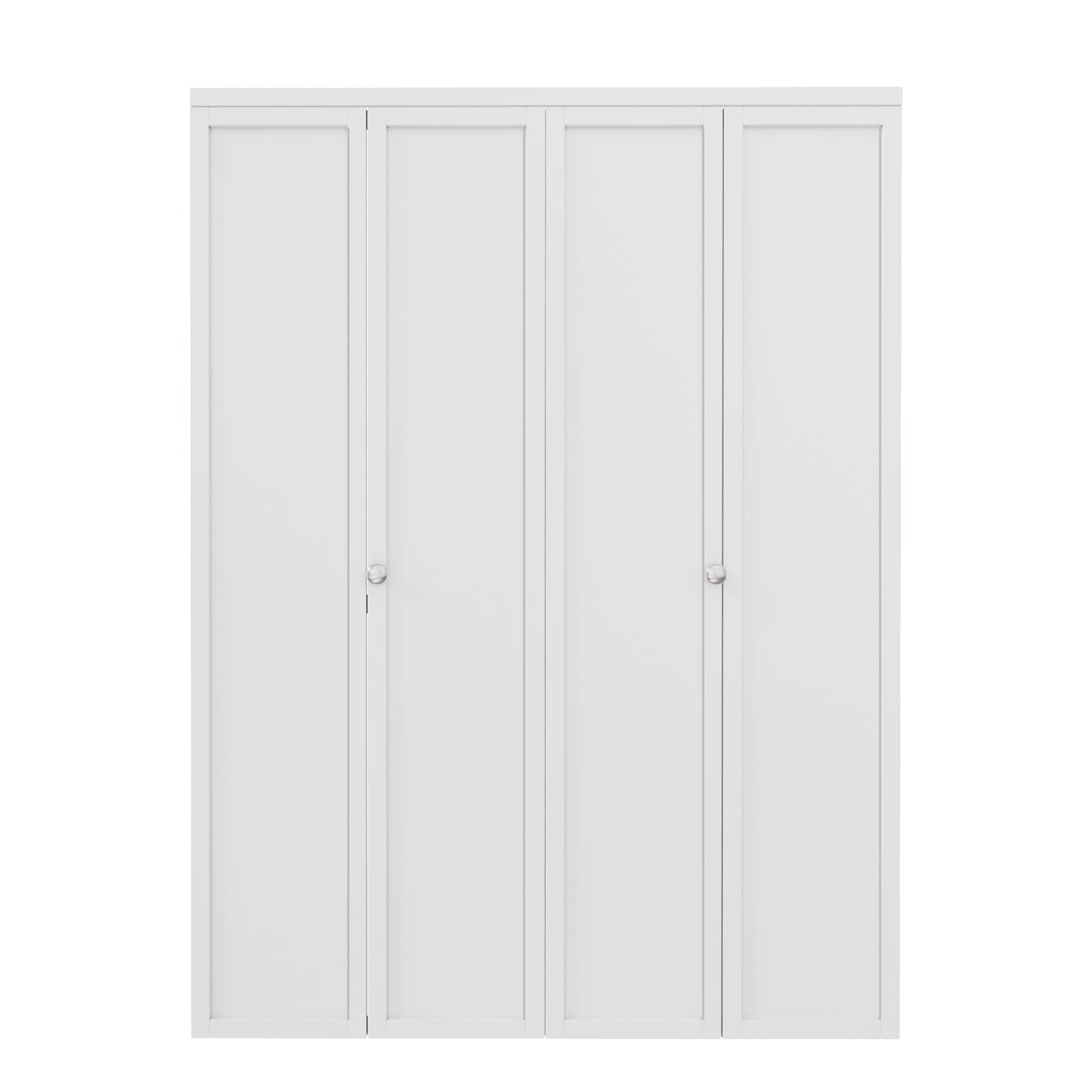 CRUTOP 1-Lite Paintable Bifold Closet Door, Solid Core Pre-Assembled Panels with Water-Resistant Triple-Layer Painting, Build Quality ( Panels&Hardware&Fascia&Knob)