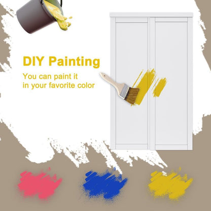 CRUTOP  Paintable Sliding Closet Door, Solid Core & Primed Water-Resistant Panels, Build Quality & Easy to Install