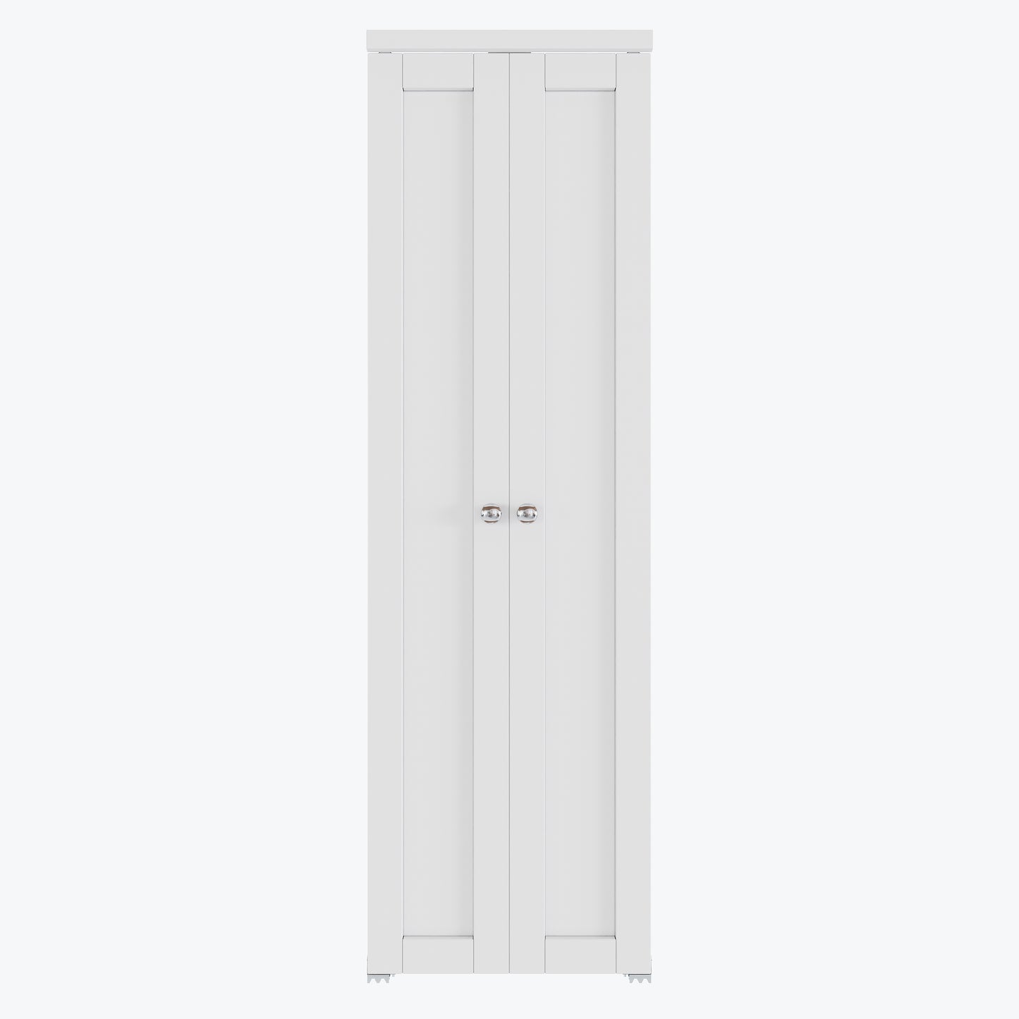 CRUTOP  Pivot Swing Door for Pantry Laundry with Pivot Hardware, Double Solid Core Doors for Closet, Bifold Door Alternative - White
