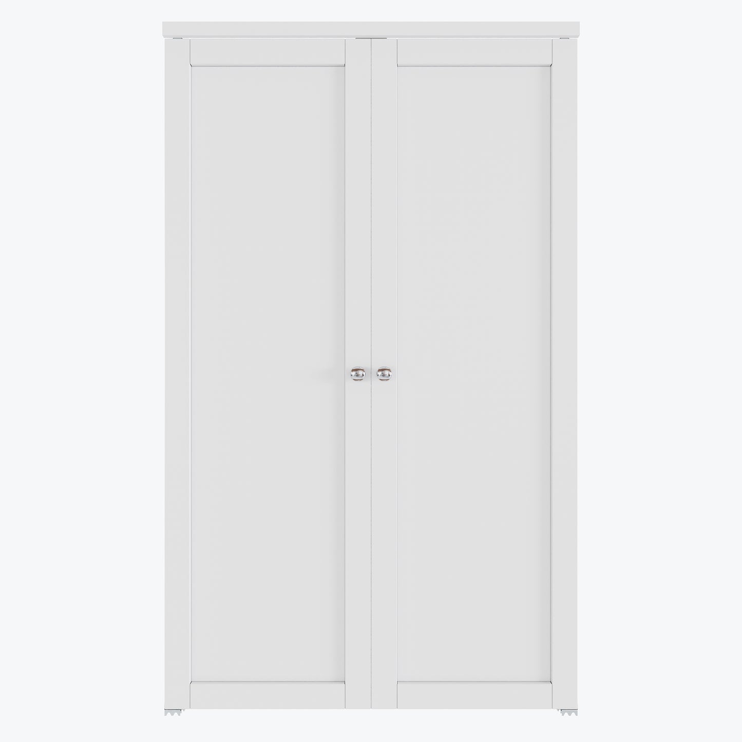 CRUTOP  Pivot Swing Door for Pantry Laundry with Pivot Hardware, Double Solid Core Doors for Closet, Bifold Door Alternative - White