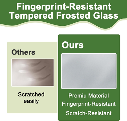 CRUTOP 1-Lite Frosted Glass Pane Wood Bifold Closet Door, Solid Core Pre-Assembled Panels with Water-Resistant Triple-Layer Painting, Build Quality ( Panels&Hardware&Fascia&Knob)