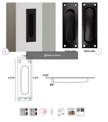 [Paintable] Crutophome 5 Panel Bypass Sliding Closet Door with Hardware Kit, Solid Core MDF Wood & Assembly Required & Primed, White
