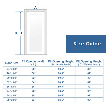 Crutophome 5-Lite Panel Door Slab with Prehung Kit, Right / Left Handed, White
